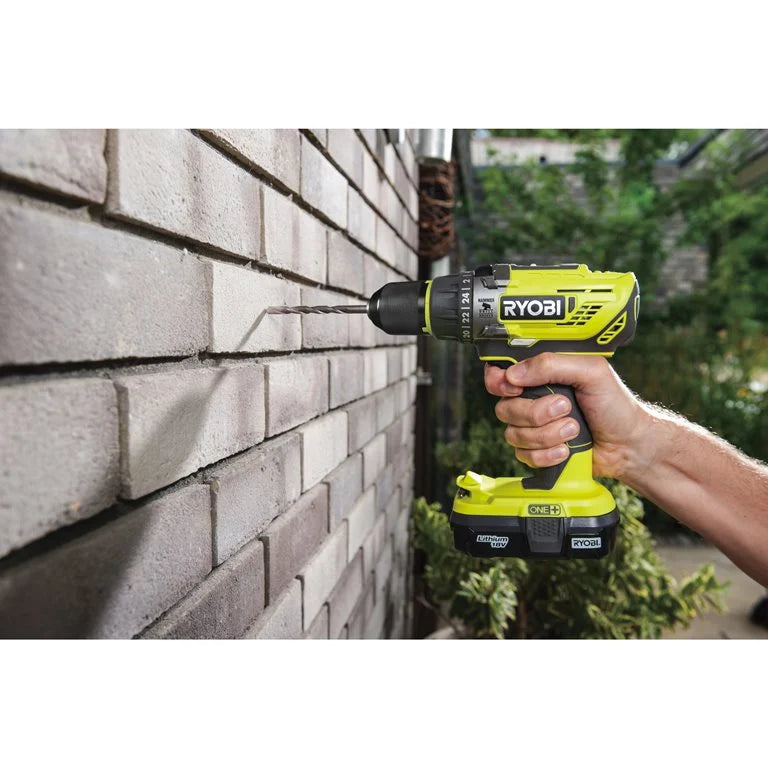 ONE+™ 18V 4-delig Combokit (incl. 1x 5,0 Ah accu + 1x 2,0 Ah accu & lader)