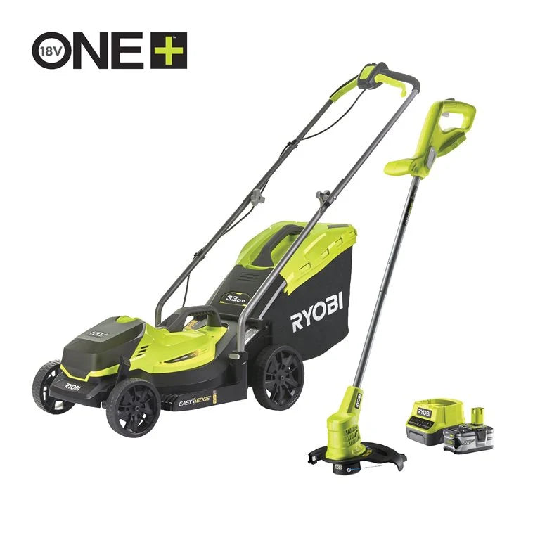 ONE+™ 18V Accu 33 cm Grasmaaier & 25 cm Grastrimmer kit (incl. 1x 4,0 Ah accu & lader)